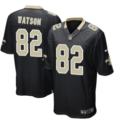 Game Nike Black Mens Benjamin Watson Home Jersey NFL 82 New Orleans Saints