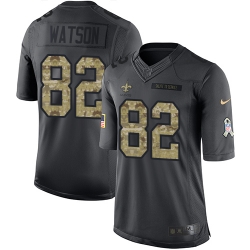 Limited Nike Black Mens Benjamin Watson Jersey NFL 82 New Orleans Saints 2016 Salute to Service