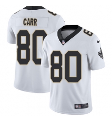 Limited Nike White Mens Austin Carr Road Jersey NFL 80 New Orleans Saints Vapor Untouchable