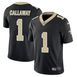 Men New Orleans Saints 1 Marquez Callaway 2021 Black Vapor Untouchable Limited Stitched Jersey