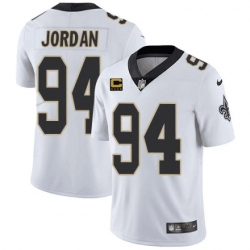 Men New Orleans Saints 2022 #94 Cameron Jordan White With 4-star C Patch Vapor Untouchable Limited Stitched NFL Jersey