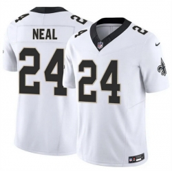 Men New Orleans Saints 24 Devin Neal White 2025 F U S E Vapor Limited Stitched Football Jersey