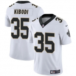 Men New Orleans Saints 35 Jacob Kibodi White Vapor Limited Stitched Football Jersey