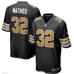 Men's Nike Tyrann Mathieu Black New Orleans Saints Player Alternate Game Jersey