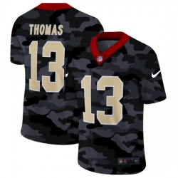 New Orleans Saints 13 Michael Thomas Men Nike 2020 Black CAMO Vapor Untouchable Limited Stitched NFL Jersey