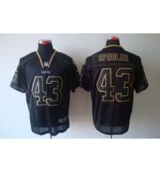 Nike New Orleans Saints 43 Darren Sproles Black Elite Lights Out NFL Jersey