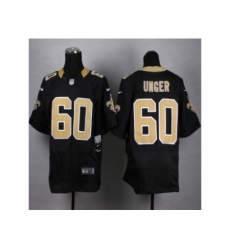 Nike New Orleans Saints 60 Max Unger black Elite NFL Jersey