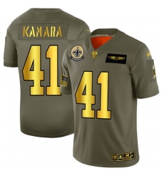 Saints 41 Alvin Kamara Camo Gold Men Stitched Football Limited 2019 Salute To Service Jersey