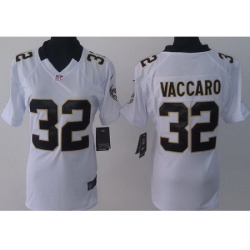 Women Nike New Orleans Saints 32 Kenny Vaccaro White NFL Jerseys