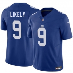 Men New York Giants  9 Isaiah Likely Blue 2026 F U S E  Vapor Untouchable Limited Stitched Jersey