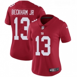 Womens Nike New York Giants 13 Odell Beckham Jr Elite Red Alternate NFL Jersey