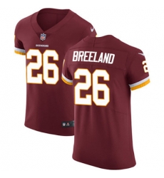 Men Nike Redskins #26 Bashaud Breeland Burgundy Red Team Color Stitched NFL Vapor Untouchable Elite Jersey