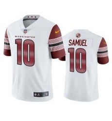 Men Washington Commanders 10 Curtis Samuel White Vapor Untouchable Stitched Football jersey