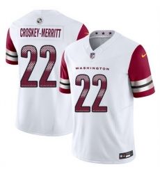 Men Washington Commanders 22 Jacory Croskey Merritt White 2025 F U S E Vapor Limited Stitched Football Jersey Men Washington Commanders 22 Jacory Croskey Merritt White 2025 F U S E Vapor Limited Stitched Football Jersey