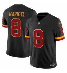 Men Washington Commanders 8 Marcus Mariota Black 2026 F U S E Hail Raiser Alternate Vapor Limited Stitched Football Jersey Men Washington Commanders 8 Marcus Mariota Black 2026 F U S E Hail Raiser Alternate Vapor Limited Stitched Football Jersey