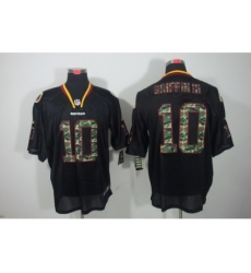 Nike Washington Redskins 10 Robert Griffin III Black Elite Lights Out Camo Number NFL Jersey