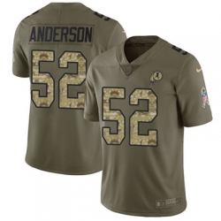 Youth Nike Redskins #52 Ryan Anderson Olive Camo Stitched NFL Limited 2017 Salute to Service Jersey