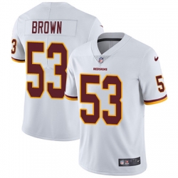 Youth Nike Redskins #53 Zach Brown White Stitched NFL Vapor Untouchable Limited Jersey