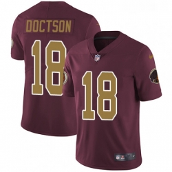 Youth Nike Washington Redskins 18 Josh Doctson Elite Burgundy RedGold Number Alternate 80TH Anniversary NFL Jersey