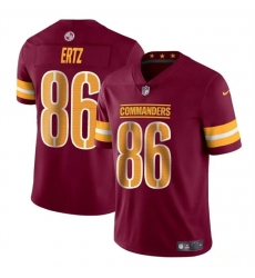 Youth Washington Commanders 86 Zach Ertz Burgundy Vapor Limited Stitched Football Jersey