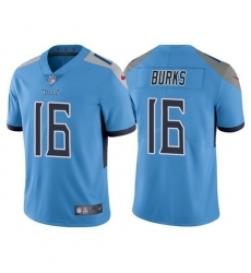 Men Tennessee Titans 16 Treylon Burks Blue Vapor Untouchable Stitched jersey