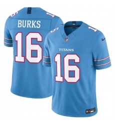 Men Tennessee Titans 16 Treylon Burks Light Blue 2026 F U S E Vapor Limited Stitched Football Jersey Men Tennessee Titans 16 Treylon Burks Light Blue 2026 F U S E Vapor Limited Stitched Football Jersey