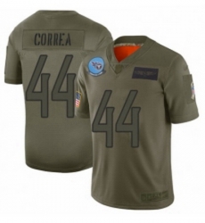 Men Tennessee Titans 44 Kamalei Correa Limited Camo 2019 Salute to Service Football Jersey