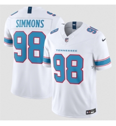 Men Tennessee Titans  98 Cameron Ward White 2026 F U S E  Vapor Limited Stitched Football Jersey