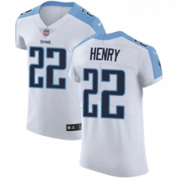 Mens Nike Tennessee Titans 22 Derrick Henry White Vapor Untouchable Elite Player NFL Jersey