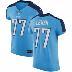 Mens Nike Tennessee Titans 77 Taylor Lewan Light Blue Team Color Vapor Untouchable Elite Player NFL Jersey