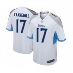 Mens Tennessee Titans 17 Ryan Tannehill Game White Football Jersey