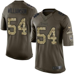 Nike Titans #54 Avery Williamson Green Mens Stitched NFL Limited Salute to Service Jersey