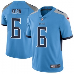 Nike Titans #6 Brett Kern Light Blue Team Color Mens Stitched NFL Vapor Untouchable Limited Jersey