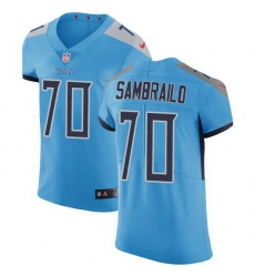 Nike Titans 70 Ty Sambrailo Light Blue Alternate Men Stitched NFL New Elite Jersey