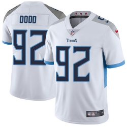 Nike Titans #92 Kevin Dodd White Mens Stitched NFL Vapor Untouchable Limited Jersey