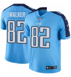 Youth Nike Tennessee Titans 82 Delanie Walker Elite Light Blue Team Color NFL Jersey