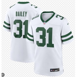 Men New York Jets 31 David Bailey White 2026 Draft F U S E Vapor Untouchable Limited Stitched Jersey