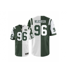 Nike New York Jets 96 Muhammad Wilkerson Green White Limited Split NFL Jersey