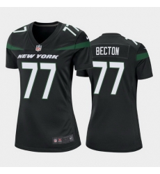 women mekhi becton new york jets black game jersey 