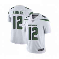 Youth New York Jets 12 Joe Namath White Vapor Untouchable Limited Player Football Jersey