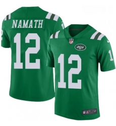 Youth Nike New York Jets 12 Joe Namath Limited Green Rush Vapor Untouchable NFL Jersey