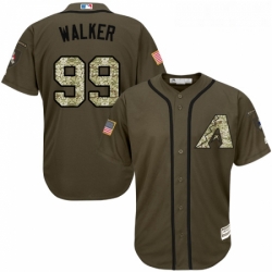 Youth Majestic Arizona Diamondbacks 99 Taijuan Walker Authentic Green Salute to Service MLB Jersey