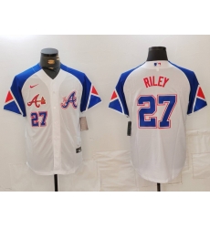 MLB Braves 27 Riley White City Connect Nike Cool Base Men Jersey 7