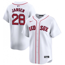 Men Boston Red Sox 28 Danny Jansen White 2024 Home Limited Stitched Baseball Jersey