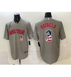 Men Boston Red Sox 3 Ceddanne Rafaela Grey 2026 USA 250 Fourth of July Home Stitched Baseball Jersey Men Boston Red Sox 3 Ceddanne Rafaela Grey 2026 USA 250 Fourth of July Home Stitched Baseball Jersey