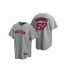 Men Boston Red Sox #57 Eduardo Rodriguez Nike Gray Replica Road Jersey