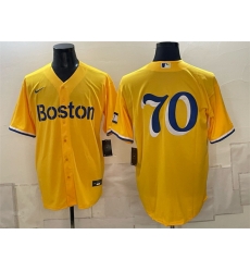 Men Boston Red Sox  70 Payton Tolle Gold City Connect Stitched Baseball Jersey
