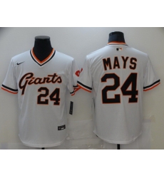 Men San Francisco New York Giants 24 Mays White Game 2021 Nike MLB Jersey