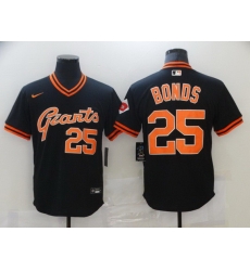 Men San Francisco New York Giants 25 Bonds Black Game 2021 Nike MLB Jersey