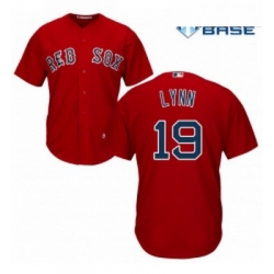 Youth Majestic Boston Red Sox 19 Fred Lynn Replica Red Alternate Home Cool Base MLB Jersey